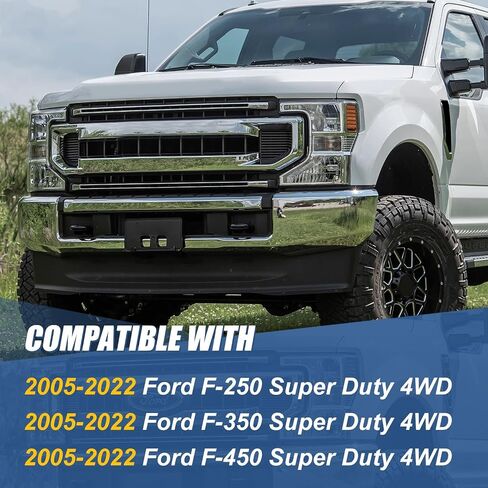 Auto Dynasty Front Bump Stop Relocation Leveling Lift Kit Compatible with 2005-2022 Ford F-250 350 450 Super Duty 4WD, Coil Spring Spacers, 2.5" Lift Height, Anodized Black in Saudi Arabia