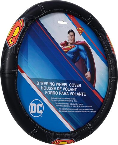Plasticolor 003589R01 DC Comics Superman Color Logo with Chains Speed Grip Steering Wheel Cover in Saudi Arabia