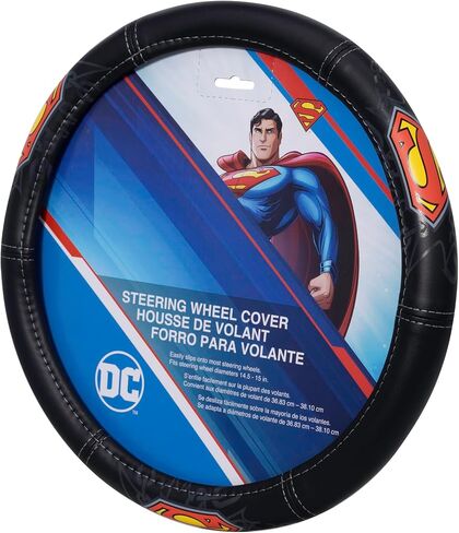 Plasticolor 003589R01 DC Comics Superman Color Logo with Chains Speed Grip Steering Wheel Cover in Saudi Arabia