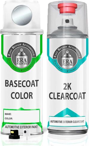 ERA Paints 45P - Sonic Silver Metallic for MAZDA Exact Match Automotive Touch Up Paint Spray - Essential Kit in Saudi Arabia