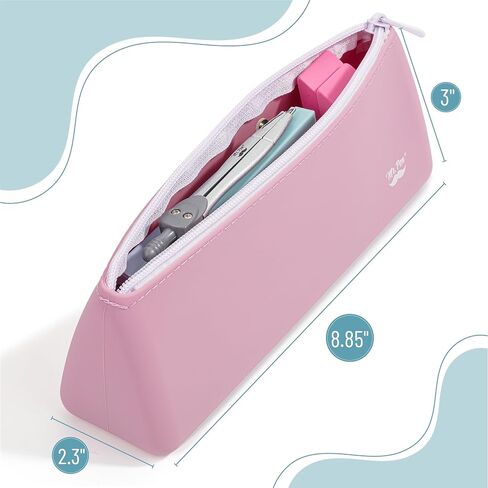 السيد Pen- سليكون قلم رصاص حقيبة ، لافندر باستيل ، تصميم ثلاثي جمالي ، حقيبة مكياج صغيرة ، حقيبة صغيرة من القلم الرصاص الجمالي in Kuwait