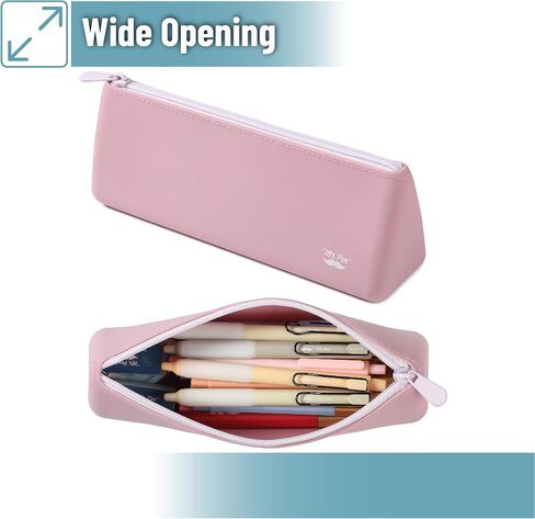 السيد Pen- سليكون قلم رصاص حقيبة ، لافندر باستيل ، تصميم ثلاثي جمالي ، حقيبة مكياج صغيرة ، حقيبة صغيرة من القلم الرصاص الجمالي in Kuwait