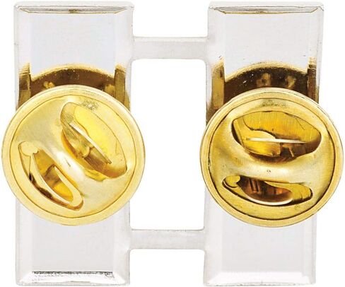 US Army Rank Officer Captain (O-3) Regulation Size Nickel Plated Metal Finish - 1 pr in Saudi Arabia