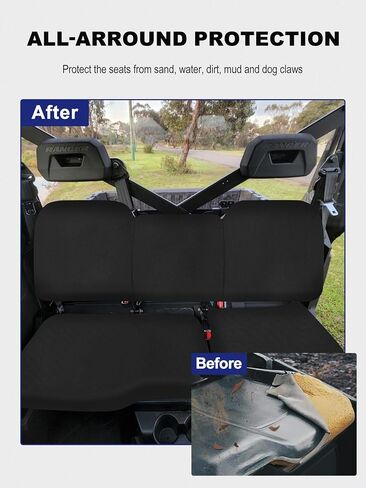Heavy-Duty UTV Seat Covers Fit for Polaris Ranger 1000（2020-2025）/ Polaris Ranger XP 1000 (2017-2025) | Waterproof, Dog-Proof & Easy-Clean, Durable Oxford Fabric (Camo) in Saudi Arabia