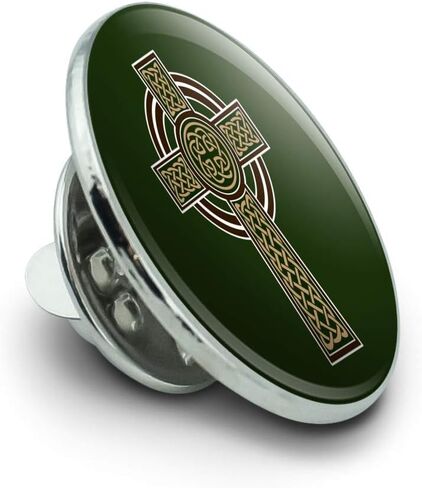 سلتيك المسيحيين الصليب الأيرلندي ايرلندا المعادن 0.75 "القبعة صدر السترة دبوس التعادل tack pinback in Saudi Arabia