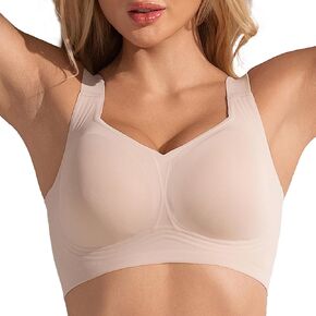 Fittingirls Women Women Ultra Wireless Bra التغطية الكاملة تصميم مبطنة غير مسبوق الراحة طوال اليوم in Saudi Arabia