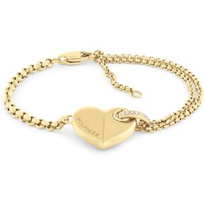 Tommy Hilfiger Women's Jewelry - Stainless Steel Pendant Bracelet with Lobster Closure- Bold Heart Design, Fashion Accessory - Gift for Her in Saudi Arabia