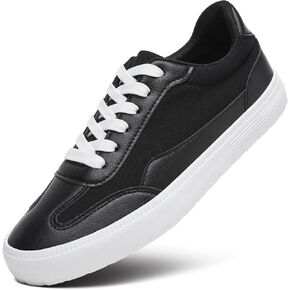 XRH Womens White Tennis Sneakers Low Top Top Fashion Sneaker Lightweight Non Slip Work Shoes أحذية مشي غير رسمية in Kuwait