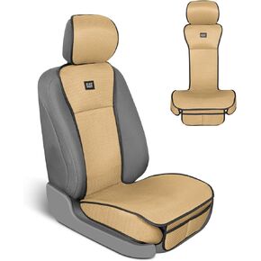 Caterpillar Aeromesh Black Petic Covers للشاحنات والسيارات وسيارات الدفع الرباعي - (2) حامي غطاء مقعد الشاحنة الأمامية - أغطية مقعد السيارة الشبكية ذات التنفس - أغطية مقعد السيارات أعلى من حماية المقعد in Kuwait