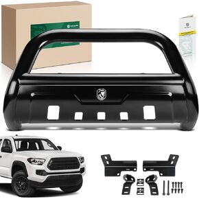 YHTAUTO 3.5" Bull Bar Push Bar with Skid Plate Light Mount Fit Toyota Models, Tacoma 2016-2023 L4 2.7L V6 3.5L, Alloy Steel Brush Guard for Truck Front Bumper Off Road Accessories in Kuwait