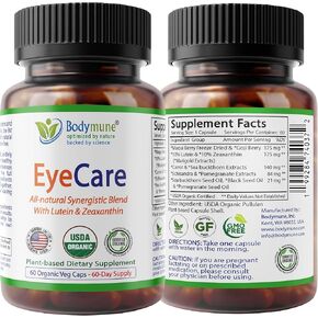 eyecare المتقدمة | ملحق صحة العين العضوي مع اللوتين و Zeaxanthin | مقتطفات Maqui ، Goji & Sea Buckthorn | 60 يوم العرض | نباتي ، غير المعدلة وراثيا ، مصنوعة في الولايات المتحدة الأمريكية in Kuwait