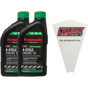 حزمة متوافقة مع Kawasaki Ktech SAE 10W40 4 Cycle Flunmower Oil 99969-6296 in Kuwait