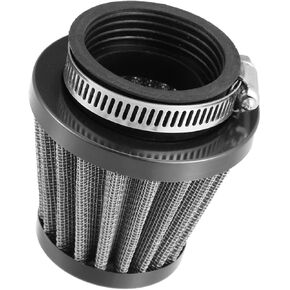 Universal 45mm Air Filter Cleaner Round Tapered Replacement for Motorcycle Black Durable Material in Saudi Arabia