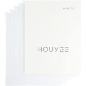 HOUYEE 25 Pack 12 Mil PVC Binding Presentation Covers,Clear Report Covers, Letter Size, 8.5x11 Inches (12 Mil, 25P Clear) in Kuwait