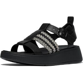 FitFlop Women's F-Mode V-Weave/Leather Fisherman Sandals Wedge in Kuwait