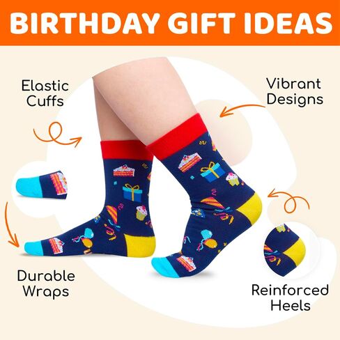 هدايا عيد الميلاد السابع من HAPPYPOP بعمر سنة - أفكار هدايا للفتيات والأولاد بعمر 7 سنوات، هدايا للأطفال بعمر 7 سنوات، جوارب للأطفال بعمر 7 سنوات، صندوق هدايا عيد ميلاد سعيد مع بطاقة تهنئة in Saudi Arabia