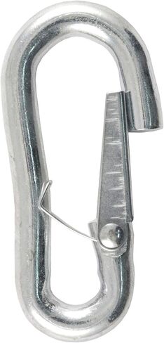 CURT 81271 Snap Hook Trailer Safety Chain Hook Carabiner Clip, 7/16-Inch Diameter, 5,000 lbs, CLEAR ZINC in Saudi Arabia