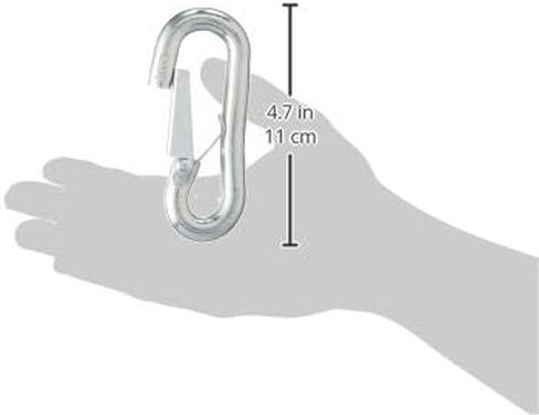 CURT 81271 Snap Hook Trailer Safety Chain Hook Carabiner Clip, 7/16-Inch Diameter, 5,000 lbs, CLEAR ZINC in Saudi Arabia