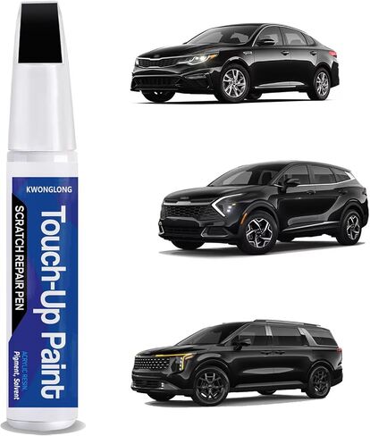 Ebony Black EB Touchup Paint Compatible with Kia, 2-in-1 Scratch Repair Pen Exact Color Match, Car Scratch Repair Pen in Saudi Arabia