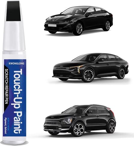 Ebony Black EB Touchup Paint Compatible with Kia, 2-in-1 Scratch Repair Pen Exact Color Match, Car Scratch Repair Pen in Saudi Arabia