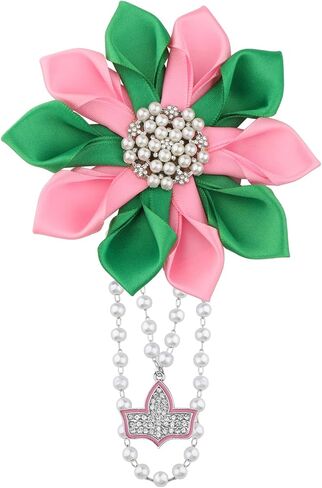 POTIY Pink and Green Sorority Gift Pink Green Brooch Pin Graduation Gifts for Women in Saudi Arabia