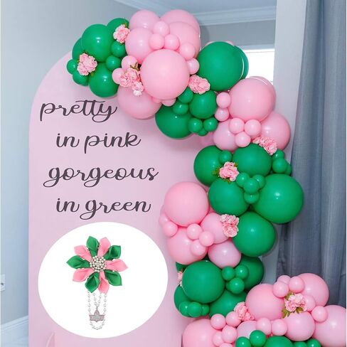 POTIY Pink and Green Sorority Gift Pink Green Brooch Pin Graduation Gifts for Women in Saudi Arabia