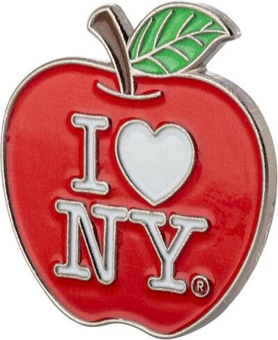 Artisan Owl I Love New York Red Apple Souvenir Lapel Pin - Stylish New York-Themed Pin, Perfect for Collectors & Gift Givers in Saudi Arabia