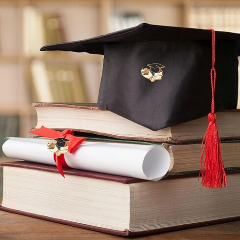 10 Pcs Graduation Enamel Pins Set 4 Styles 2025 Graduation Gifts Button Lapel Pins Souvenir Emblem Graduate Pin Book Flower Grad Cap and Diploma for College Teacher Congrats Grad Party Favor in Saudi Arabia