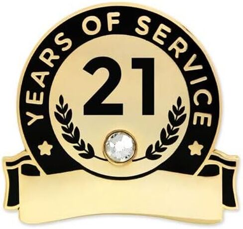 PinMart Years of Service Recognition Personalized Engravable Lapel Pin in Saudi Arabia