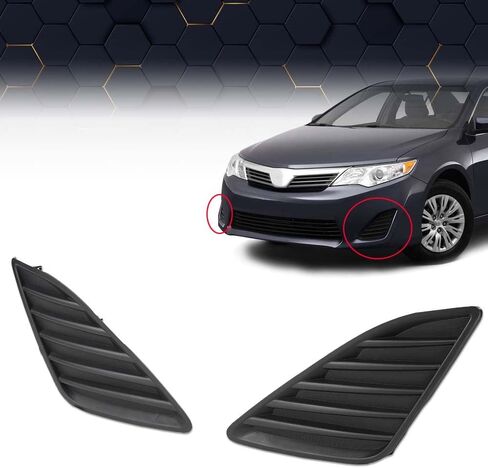 PIT66 Fog Bumper Hole Cover,Compatible with 2012-2014 Toyota Camry Front Fog Bumper Hole Cap Without holes Driver and Passenger Side in Saudi Arabia