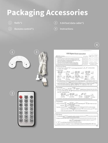 Mashi 13 "ساعة حائط رقمية كبيرة مع التحكم عن بُعد ، ديست ، مؤقت ، تلقائي ， باهتة مخصصة ، درجة حرارة ، رطوبة ، أجهزة إنذار مزدوجة ، مثبتة ، ديكور الغرفة لغرفة المعيشة ، صالة رياضية ، مرآب ، هدية للمسنين in Kuwait