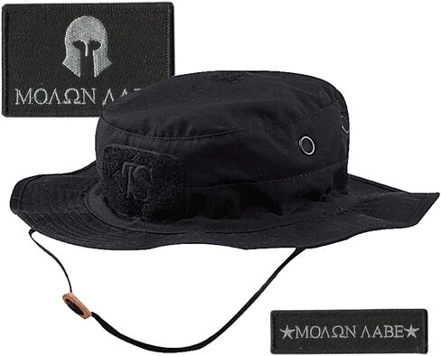 بقع Gadsden و Culpeper Tactical Patches & Boonie Hat Bundle - Black in Saudi Arabia