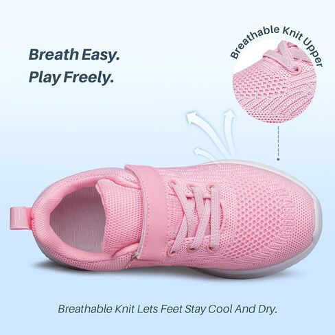 Boys Girls Sneakers Non-Slip Lightweight Running Shoes for Kids Breathable Tennis Shoes for Toddler/Little/Big Kid in Saudi Arabia