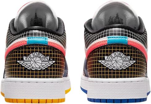 Jordan Youth Air 1 Low MMD BG DH7547 100 Multicolor Grid - Size 4Y in Saudi Arabia