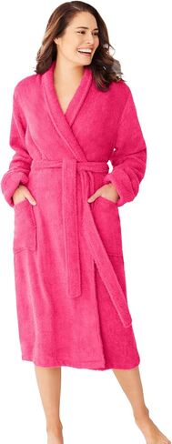 Dreams & Co. Plus Size Short Terry Robe in Saudi Arabia