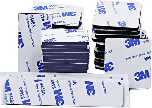 Super Sticky Double Sided Adhesive Tape,Includes Foam are 50Pcs, Strong Double Sticky Foam Pads,2 Sided Way Rectangle 3.36",Removable Double-Sided Mounting Tape Heavy Duty Sticky Pads for Walls in Kuwait