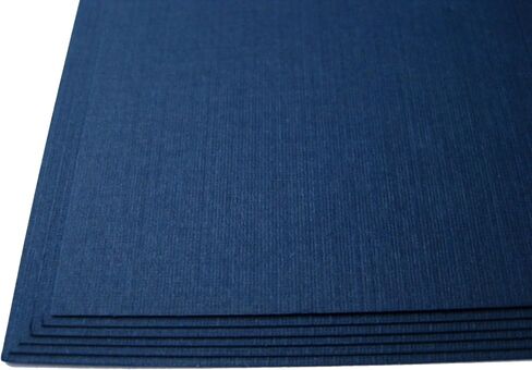 75 Dark Navy Blue Linen 80# أوراق الورق الغلاف - 6 "× 6" (6 × 6 بوصات) Square Scrapbook حجم الألبوم - 80 رطل/رطل من وزن البطاقة - الانتهاء من الكتان الدقيق - بطاقة جودة الصبغة العميقة in Kuwait