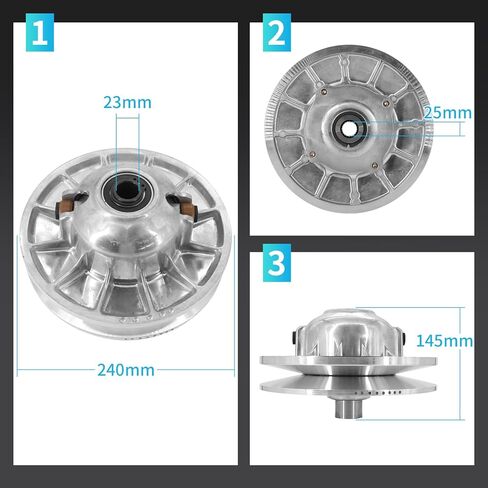 Primary & Secondary Drive Clutch with Puller Tool For Polaris RZR 1000 XP & S 2016-2022, General 1000 & XP 1000 2016-2023, Replace #1323298 1323403 1323241 1323068 in Saudi Arabia