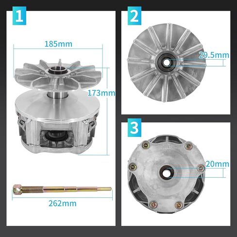 Primary & Secondary Drive Clutch with Puller Tool For Polaris RZR 1000 XP & S 2016-2022, General 1000 & XP 1000 2016-2023, Replace #1323298 1323403 1323241 1323068 in Saudi Arabia