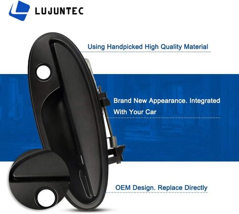 Lujuntec Outside Door Handle Handle Brace Side Side President for 1997-2005 for Buick Park Avenue 1997-1999 for Oldsmobile Aurora Black 25699150 in Saudi Arabia