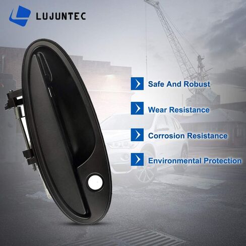 Lujuntec Outside Door Handle Handle Brace Side Side President for 1997-2005 for Buick Park Avenue 1997-1999 for Oldsmobile Aurora Black 25699150 in Saudi Arabia