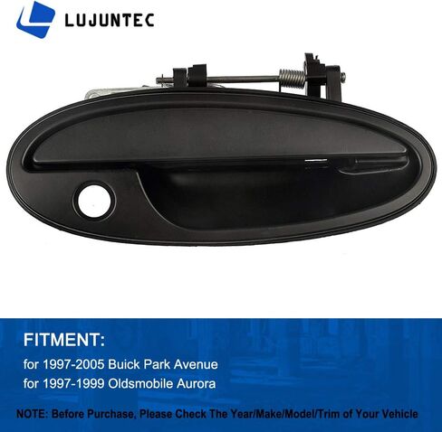 Lujuntec Outside Door Handle Handle Brace Side Side President for 1997-2005 for Buick Park Avenue 1997-1999 for Oldsmobile Aurora Black 25699150 in Saudi Arabia