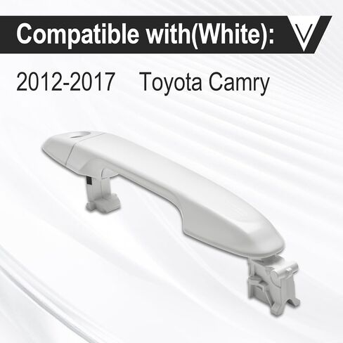 Culmkari الأمامي اليسرى مقبض الباب الجانبي مقبض يناسب 2012-2017 Camry يحل محل 6921106090 6921706370C0 (أبيض) in Saudi Arabia