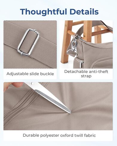 BAGSMART Crossbody Bag Tote Bag for Women, Shoulder Bag Handbag tote Bag with Compartments Purse Tote Top Handle Satchel in Saudi Arabia