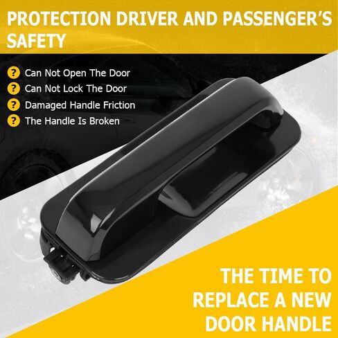 OCPTY Door Handle Exterior Front Passenger Right Side Replacement fit 2015-2018 for Ford for F-150 Black Handle Replace OE FL3Z-1626605-CAPTM in Saudi Arabia