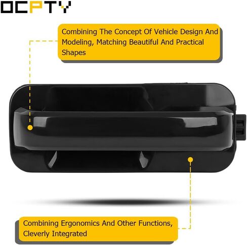 OCPTY Door Handle Exterior Front Passenger Right Side Replacement fit 2015-2018 for Ford for F-150 Black Handle Replace OE FL3Z-1626605-CAPTM in Saudi Arabia