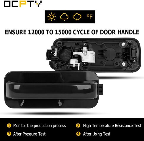 OCPTY Door Handle Exterior Front Passenger Right Side Replacement fit 2015-2018 for Ford for F-150 Black Handle Replace OE FL3Z-1626605-CAPTM in Saudi Arabia