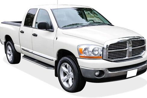 ألواح الجري المصقولة APS متوافقة مع Dodge RAM 1500 2002-2008 Quad Cab & 2500 3500 03-09 (استبعاد نماذج Daytona Rumble Bee و SRT-10) (الخطوات الجانبية الجانبية) in Kuwait