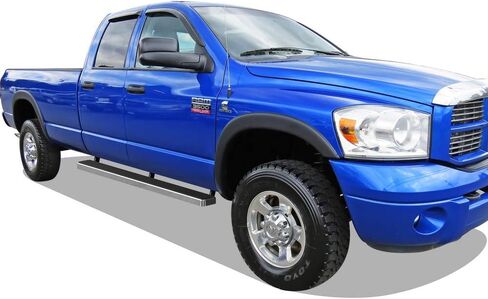 ألواح الجري المصقولة APS متوافقة مع Dodge RAM 1500 2002-2008 Quad Cab & 2500 3500 03-09 (استبعاد نماذج Daytona Rumble Bee و SRT-10) (الخطوات الجانبية الجانبية) in Kuwait