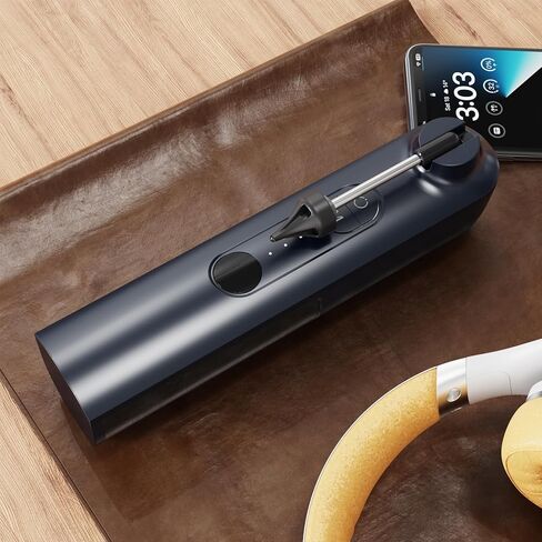 إزالة شمع الأذن، منظف الأذن، مجموعة إزالة شمع الأذن الآمنة، 4 أوضاع - نظام تنظيف الأذن، طقم تنظيف الأذن - IPX7 مقاوم للماء (أزرق) in Kuwait